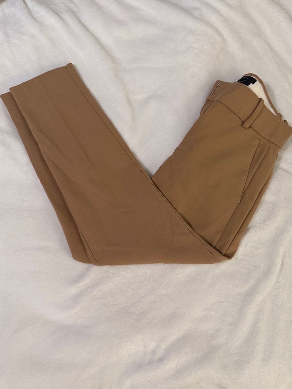 J. Crew Women's Tailored Camel/Tan Cameron Trousers - Petite - Picture 4 of 6